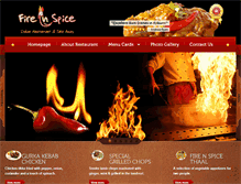 Tablet Screenshot of fireandspiceuk.com
